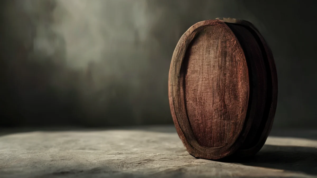 Una cicatrice sulla pelle causata da un goccio di vino.