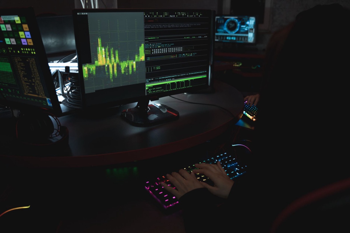 Netzwerk Sicherheit Überwachungsschirm