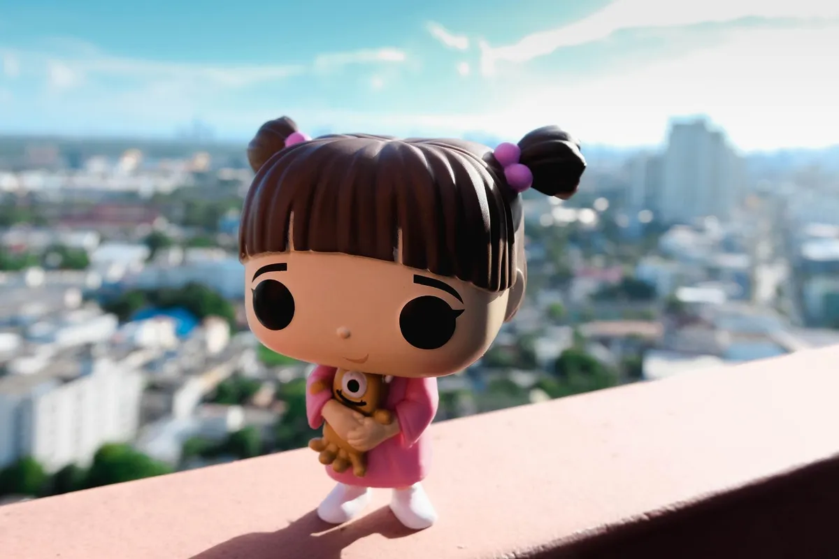 toy, collectibles, doll, dan blue, funko, boo, monster inc, funko, funko, funko, funko, funko, boo, monster inc