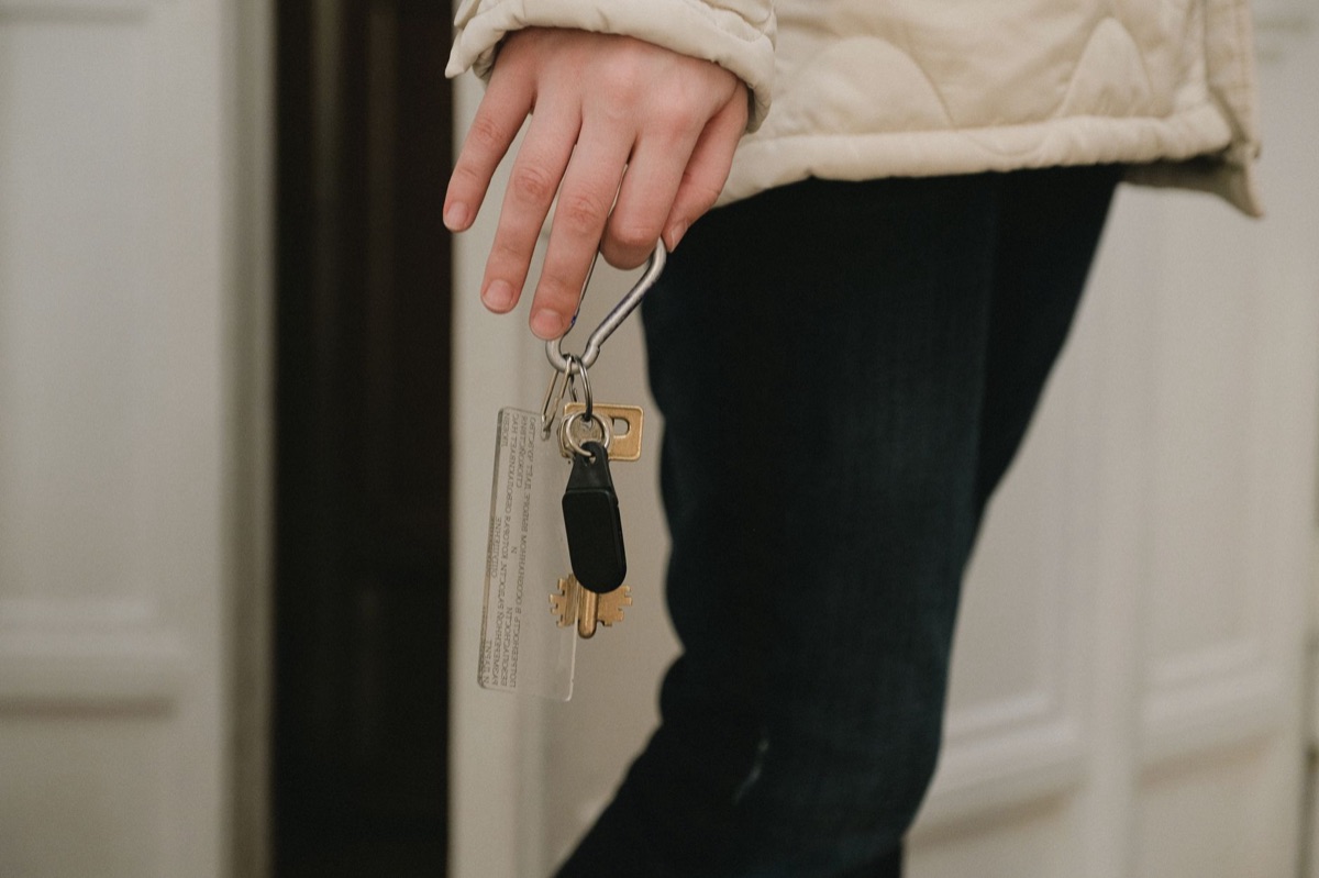 Security keychain with biometric scanner
