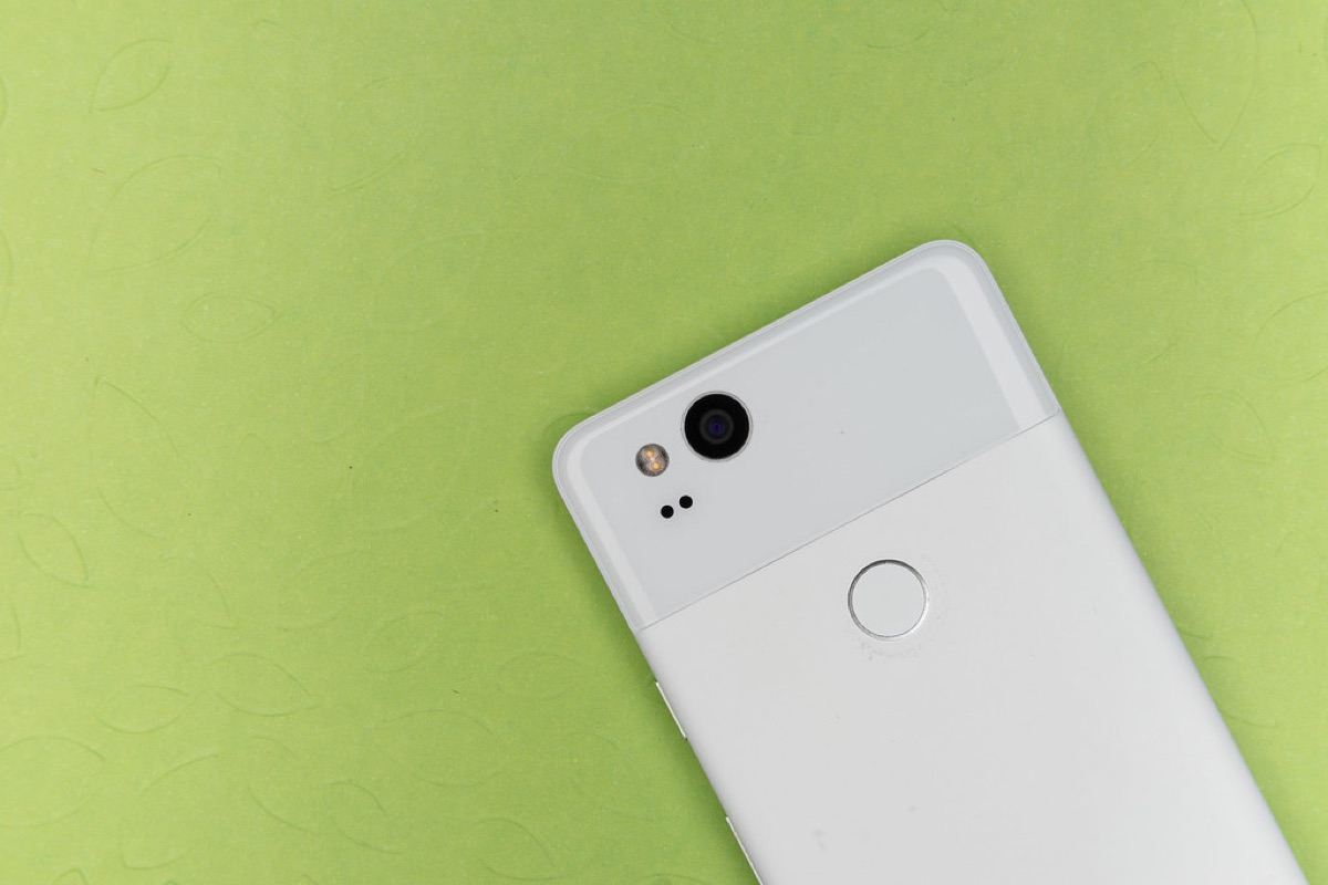 Smartphone with fingerprint sensor