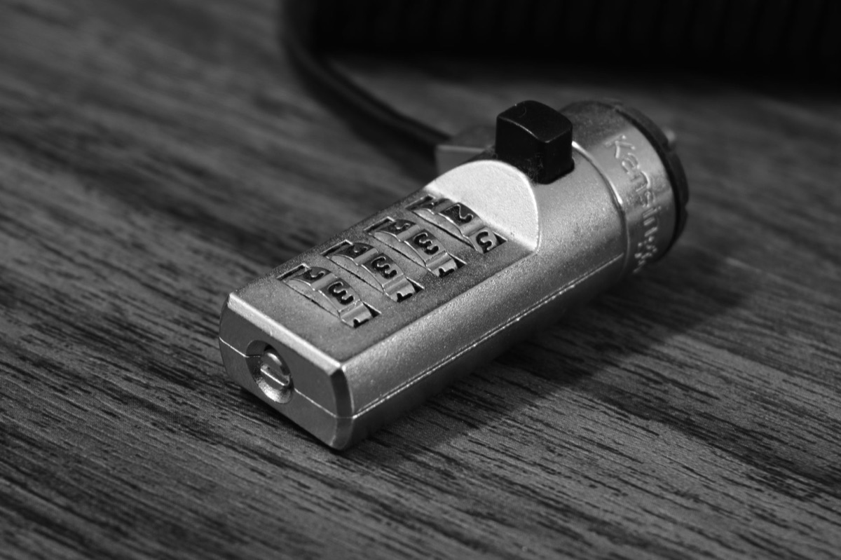 schermo di blocco per sicurezza digitale
